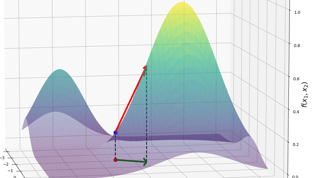 The directional derivative.